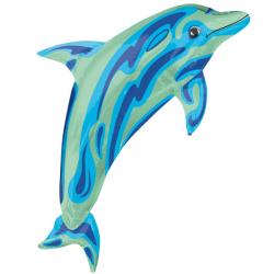 Globo de helio delfín azul metálico