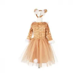 Vestido Thara Y Diadema De Tigre, 3-4 Años