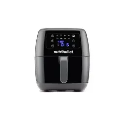 Freidora de aire - Nutribullet XXL Digital Air Fryer NBA071B, Doble resistencia, 1800 W, 7 l, 8 modos cocción, Convección vortex 360, Negro