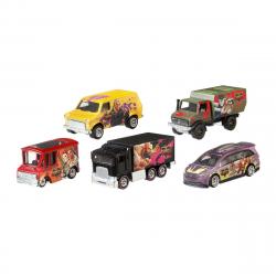 Mattel - Pack 5 Coches de juguete Surtidos Cultura Pop modelos surtidos Hot Wheels.