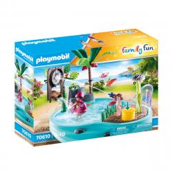 Playmobil - Piscina Divertida Con Rociador De Agua Family Fun