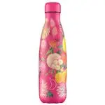 Botella Chilly's 500ml Floral - Pink Pompoms