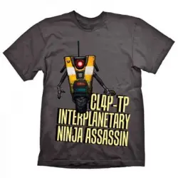 Camiseta Claptrap Assassin Borderlands - Talla: S - Acabado: Unico