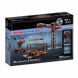 Fischer Technik - Mechanic & Static 2 Kit Construcción Niños 30 Modelos 500 Piezas STEAM