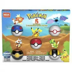 Mega - Bloques De Construcción Pokémon Pack Pokeballs