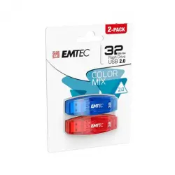 Set 2 Pendrive Memoria USB 2.0 Emtec C410 32GB