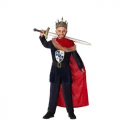 Disfraz De Rey Medieval Rojo Para Niño