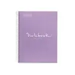Libreta Miquelrius A4 80 hojas Cuadriculada Emotions Craft Lavanda