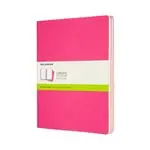 Set 3 cuadernos Moleskine Cahier Journals XL liso rosa cinético