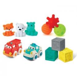 Caja De Bolas, Vehículos Y Cubos Sensoriales Infantino