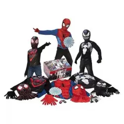 Cofre Oficial Spiderman Con Tres Disfraces Exclusivos Del Hombre Araña