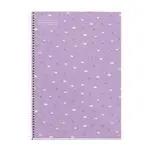 Cuaderno Fº Cla Flores Violeta 5