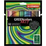 Estuche con 24 lápices de color con certificado FSC STABILO GREENcolors