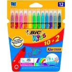 Estuche de 12 rotuladores BIC Kid couleur super lavables