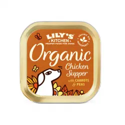 Lily's Kitchen Organic pollo tarrina para perros