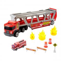 Matchbox - Camión De Transporte Con Accesorios, Almacena Coches De