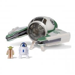 Bizak - Nave 8 Cm Jedi Starfighter De Yoda Y Figura Star Wars