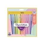 Blíster con 12 rotuladores Paper Mate FLAIR punta de fibra colores pastel