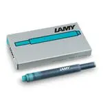 Caja con 5 cartuchos de tinta Lamy T10 turquesa