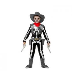 Disfraz De Esqueleto Cowboy Para Niño