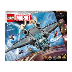 LEGO - Avión De  Para Construir Quinjet De Los Vengadores Con Mini Figuras De Superhéroes Marvel