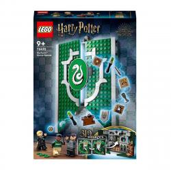 LEGO -  Portátil De Construcción Estandarte De La Casa Slytherin Con Mini Figuras Harry Potter