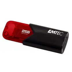 Pendrive Memoria USB 3.2 Emtec B110 Click Easy 3.2 Rojo 256GB