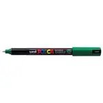 Marcador Uni Posca pintura punta de fibra 0.7mm PC-1MR verde