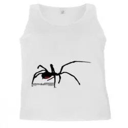 Camiseta tirantes hombre araña color Blanco