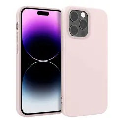 Funda de silicona Icoveri Rosa para iPhone 14 Pro