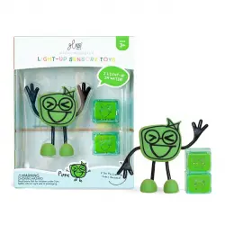 Glo Pals -  Sensorial 1 Personaje + 2 Cubos De Luz Verdes Joykids