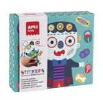 Juego gomets Apli stickers Box Monstruos