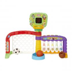 Little Tikes - Multideporte 3 En 1. Futbol, Bolos Y Baloncesto