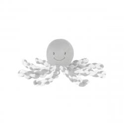 Nattou - Peluche Mini Pulpo Lapidou Grey/White Gris/blanco