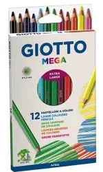 Set Giotto Mega 12 lápices de colores