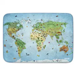 Alfombra mapa mundo
