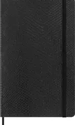 Cuaderno Moleskine L rayas tapa blanda vegana negro