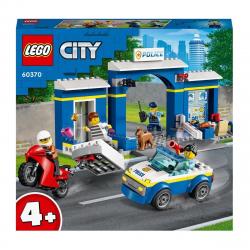 LEGO -  De Construcción Persecución En La Comisaría De Policía Con Moto Y Mini Figuras City