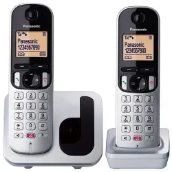 Teléfono inalámbrico Panasonic KX-TGC252SPS Dúo Negro