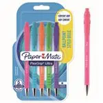 Blíster 5 Bolígrafos Paper Mate Flexgrip colores brillantes tinta azul