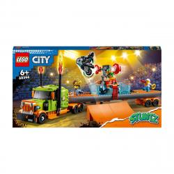 LEGO - Set De Construcción Espectáculo Acrobático: Camión Y Moto Con Tanque De Agua City Stuntz