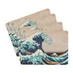 Set 4 Salvamanteles Kokonote Hokusai