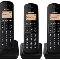 Teléfono inalámbrico Panasonic Dect KX-TGB613SPB Trío Negro