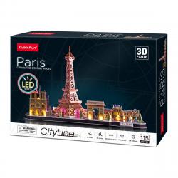 CubicFun - Puzzle 3D Con Los Monumentos Más Emblemáticos De Paris E Iluminación LED En Su Interior El Corte Inglés