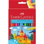 Estuche 24 rotuladores Faber-Castell  escolares con punta de fibra