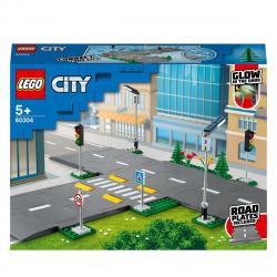 LEGO - Set De Accesorios De Construcción Bases De Carretera Para s City My City