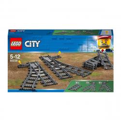 LEGO - Set De Accesorios De Construcción Cambios De Agujas Para Vías Y Trenes City Trains