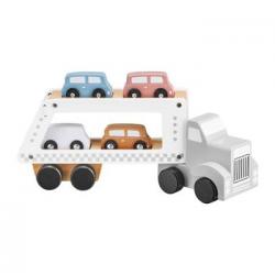 Mamabrum 1st Age Wooden Car Transporter - Transporter Con Pista De Remolque