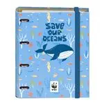 Carpeta Dohe Duo 4 anillas 35 mm + Recambio A4 WWF Save our Oceans