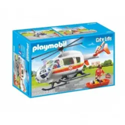Helicóptero médico de emergencia Playmobil